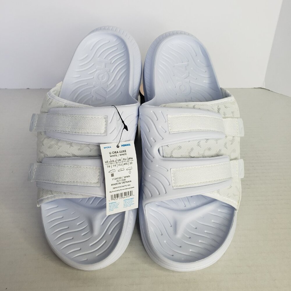 New Hoka Gender Inclusive Ora Luxe Slide Sandal  - 16 Women's / 14 Men's - $80